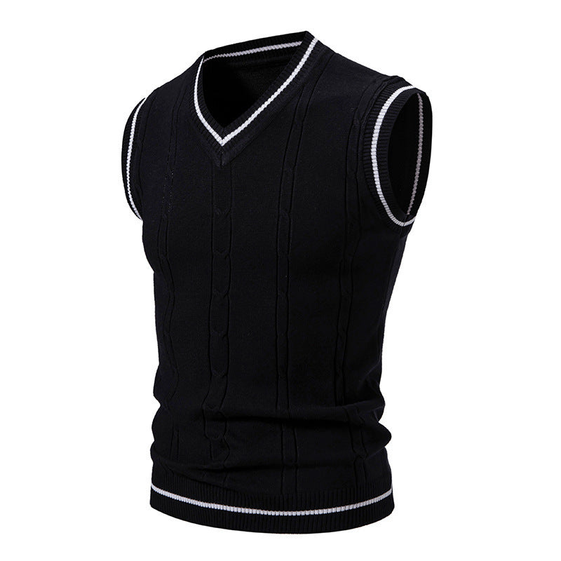 AutumnWinter New Mens Fashionable Trendy Vest Sweater Knitwear