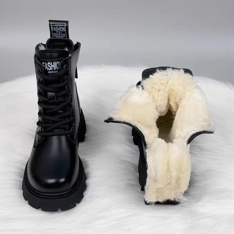 Women's Padded Insulated Boots With Thick Soles