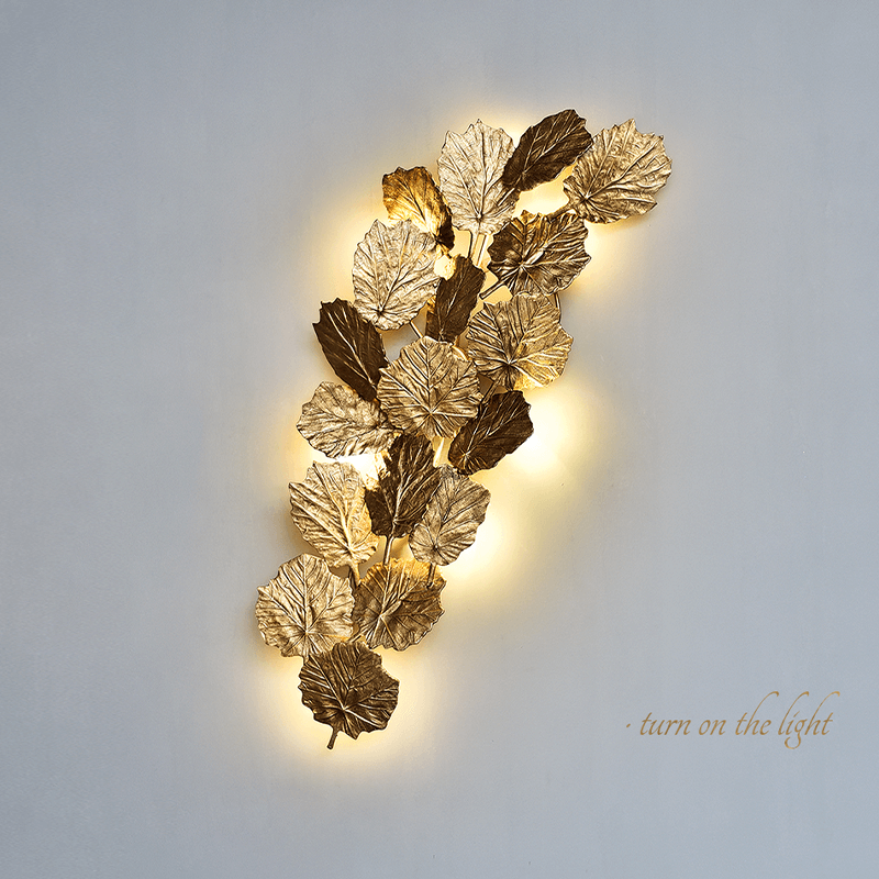 Aplique de Pared Artesanal con Pan de Oro