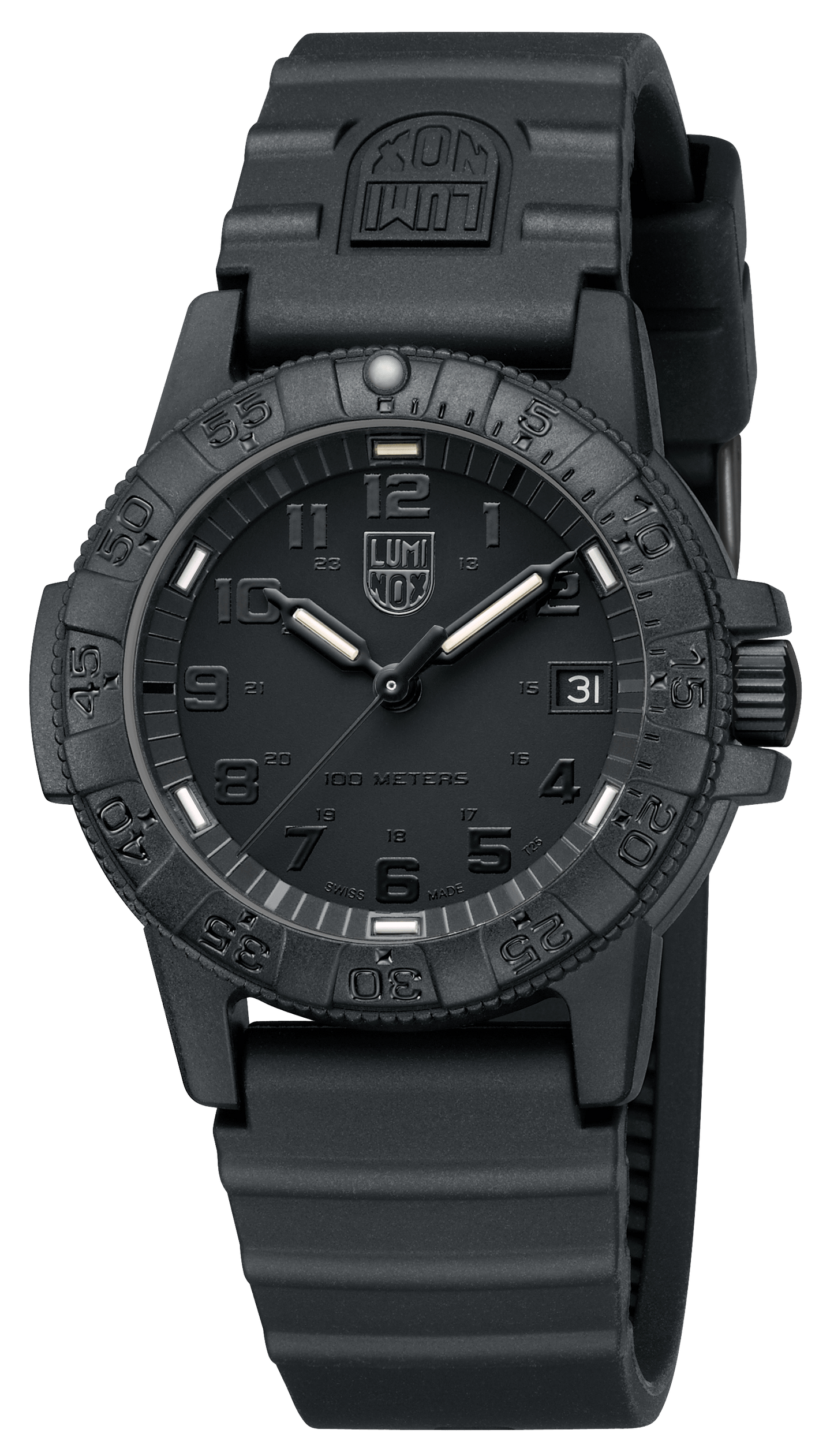 Tortuga Marina Laúd, 39 mm, Reloj de Exterior, Negra