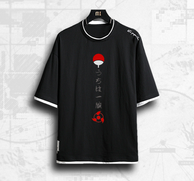 Naruto Akatsuki Itachi Uchiha Short Sleeve T-Shirt