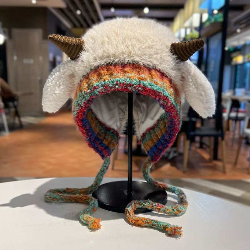 Gorro de punto para mujer a prueba de frío – Gorro versátil cálido de invierno