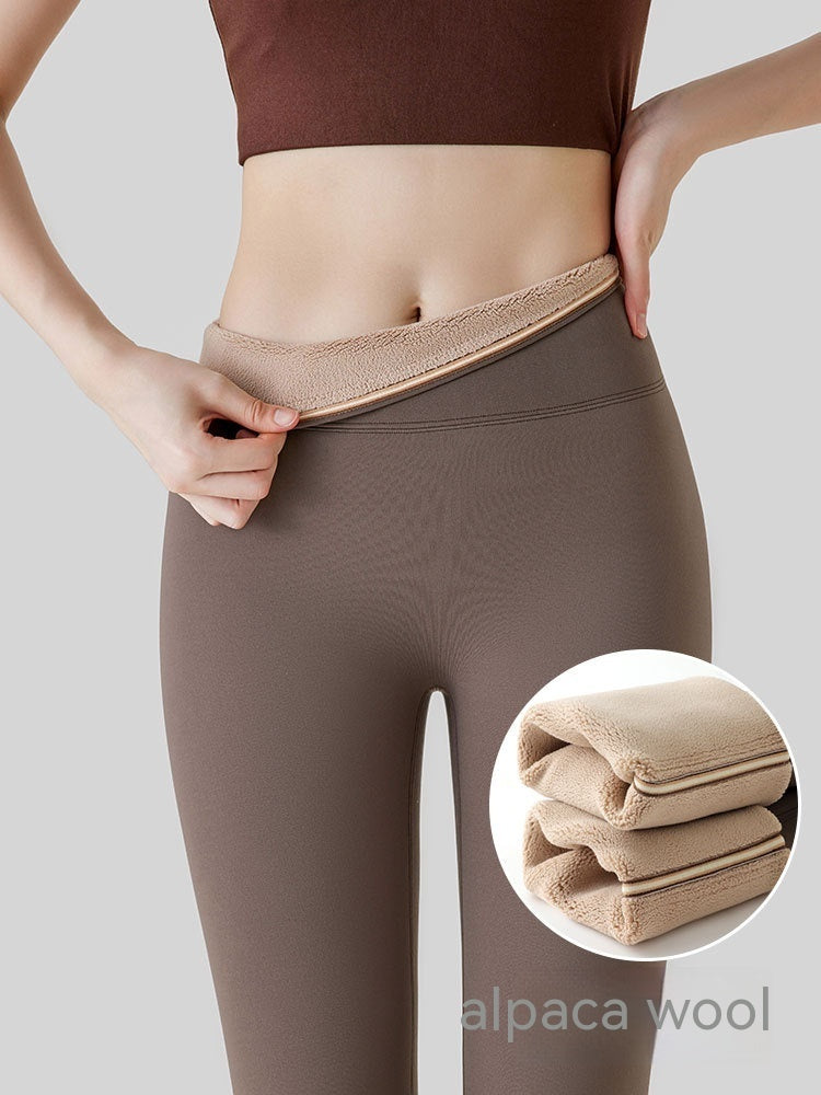 Leggings de mujer de tiro alto, forrados de forro polar y con efecto levantacolas