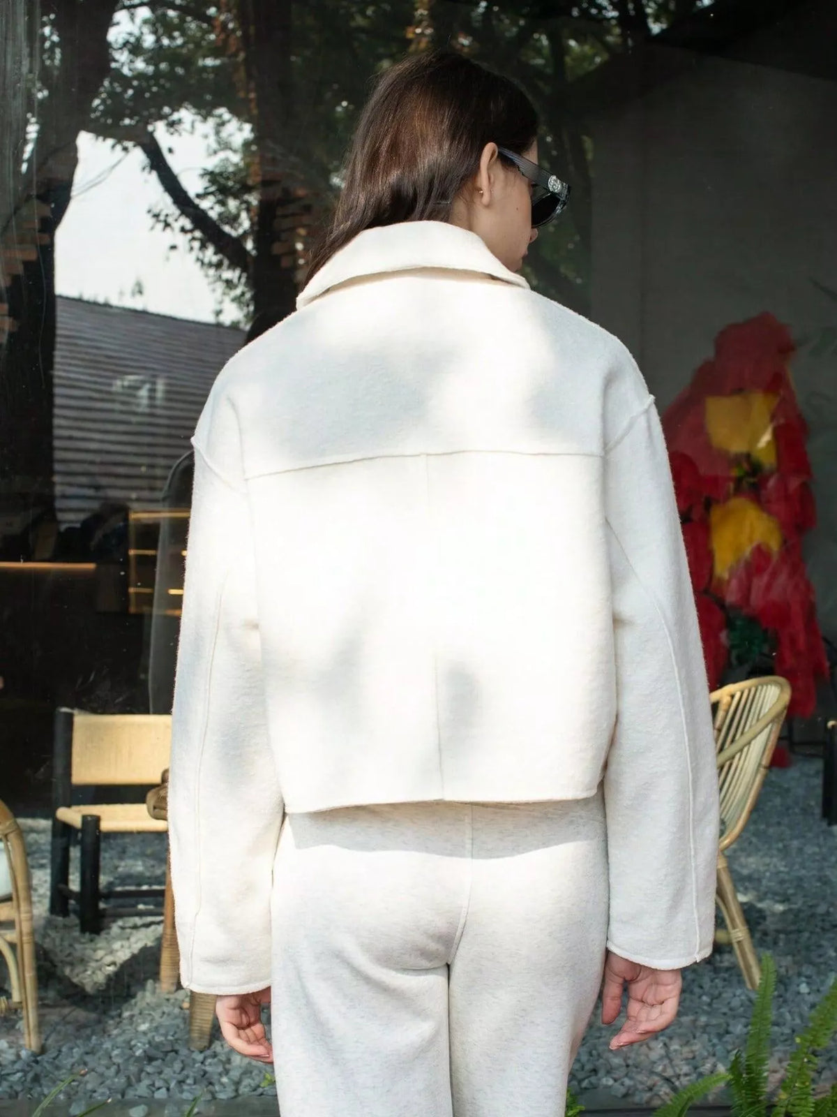 Zip Up Cropped Jacket