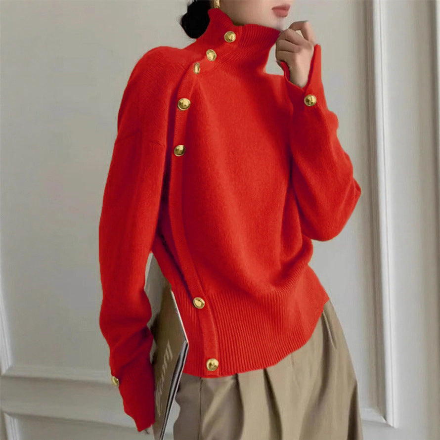 Women's Clothing Autumn And Winter Turtleneck Sweater