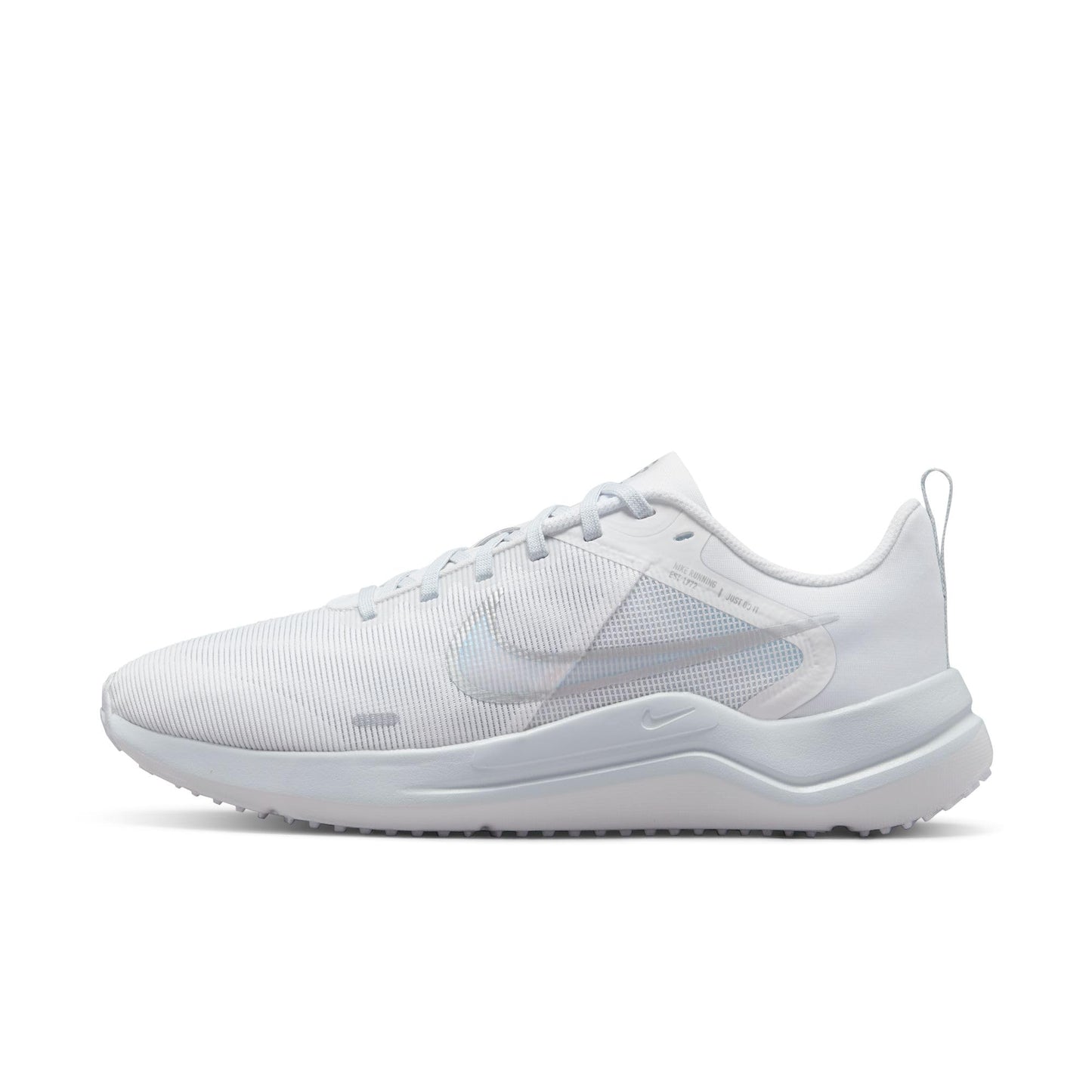 Nike Womens Low-Top Sneakers White Metallic Silver Pure Platinum 8.5