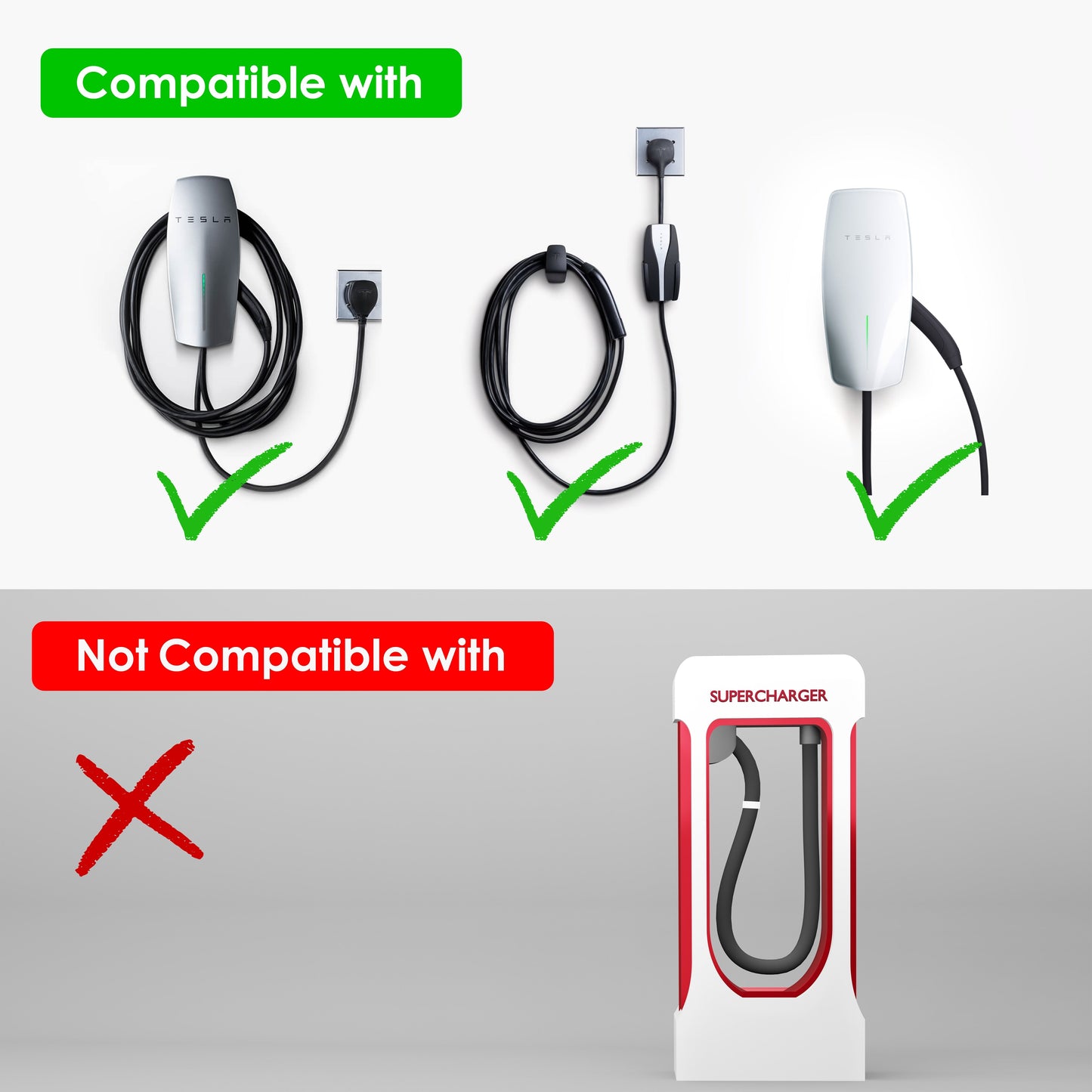 Cable de extensión Tesla Rexing 48A
