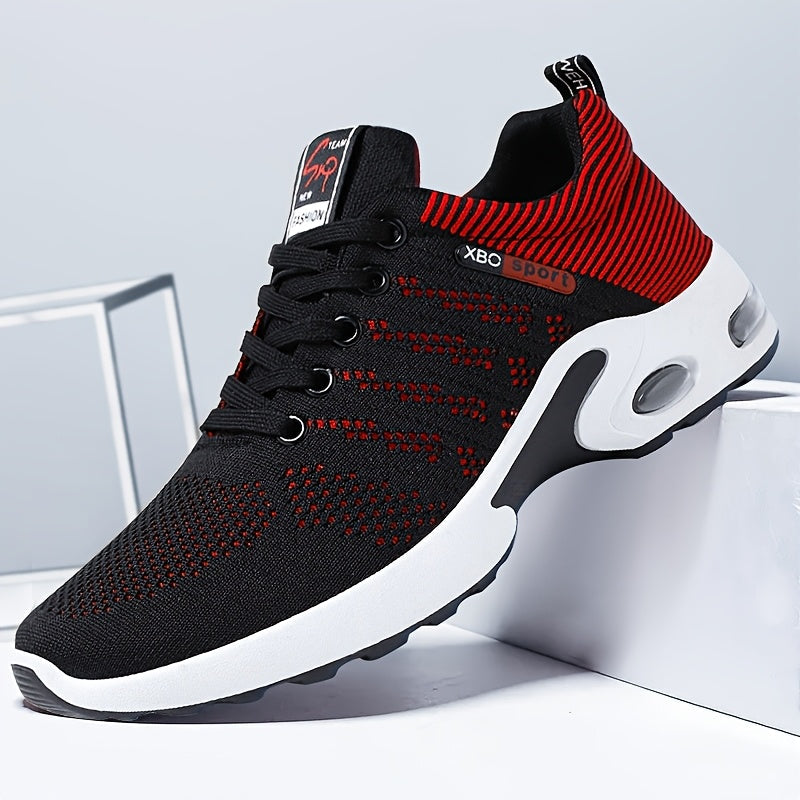 Zapatillas deportivas ligeras azules, blancas y rojas para aventuras