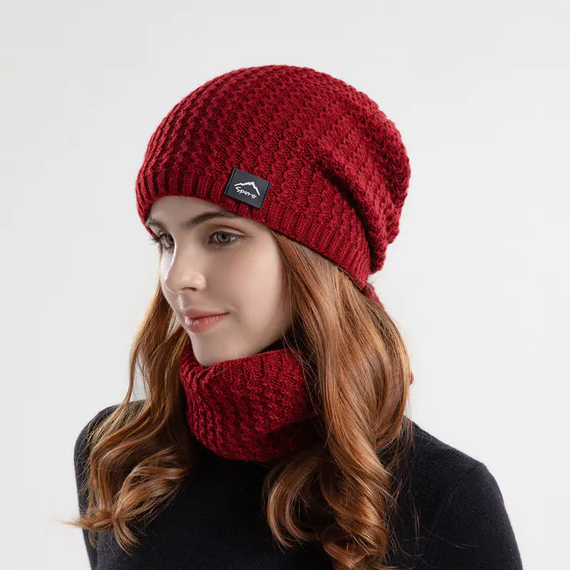 Winter Beanie and Scarf Set for Men and Women (One Set)