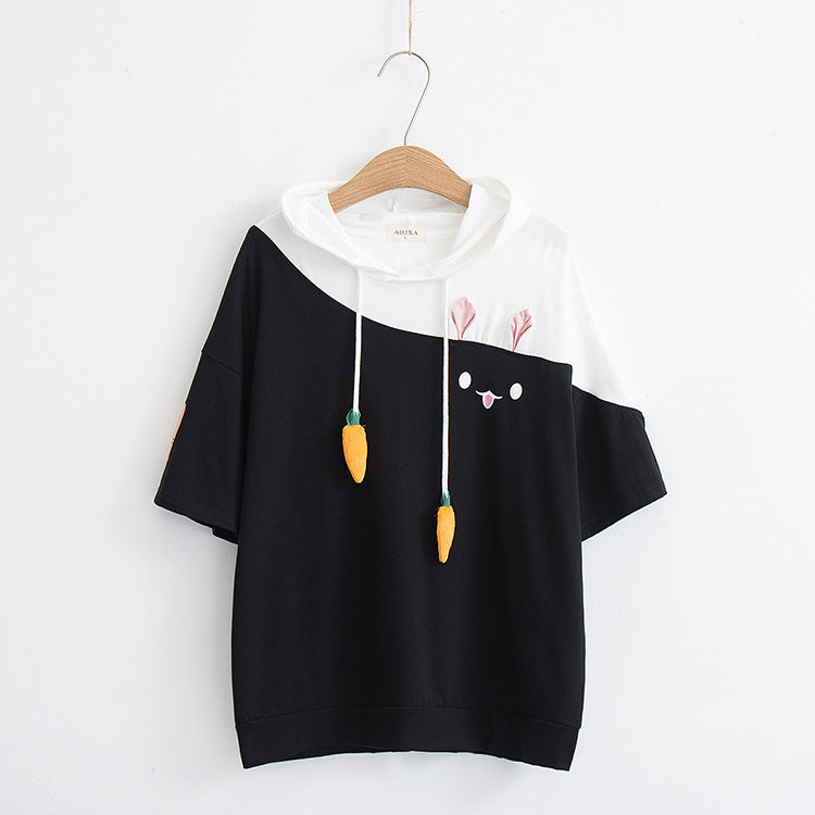 Japanese Style 2019 Cute Colorful Rabbit T-Shirt