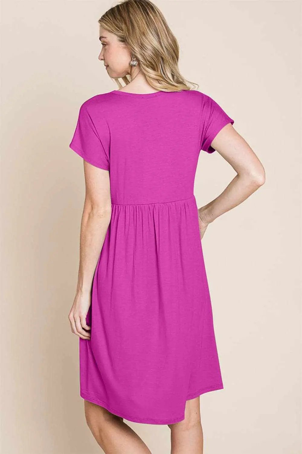 Dresses Trendsi Elegant V-neck short sleeve dress