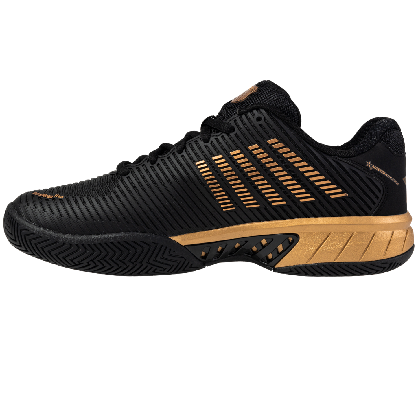 K-Swiss/Master Athletics Men's Hypercourt Express 2 Tennis Shoe (Black/Gold)