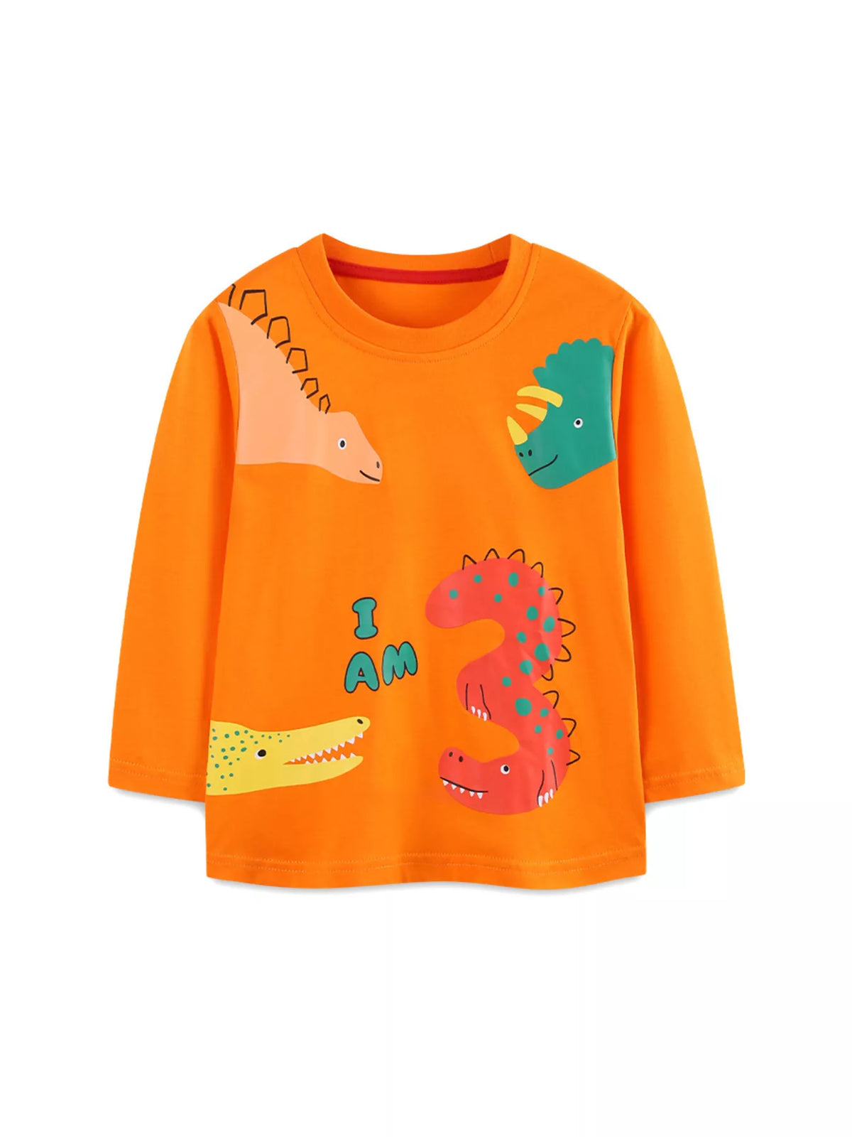 Children's Dinosaur Print Long Sleeve T-Shirt