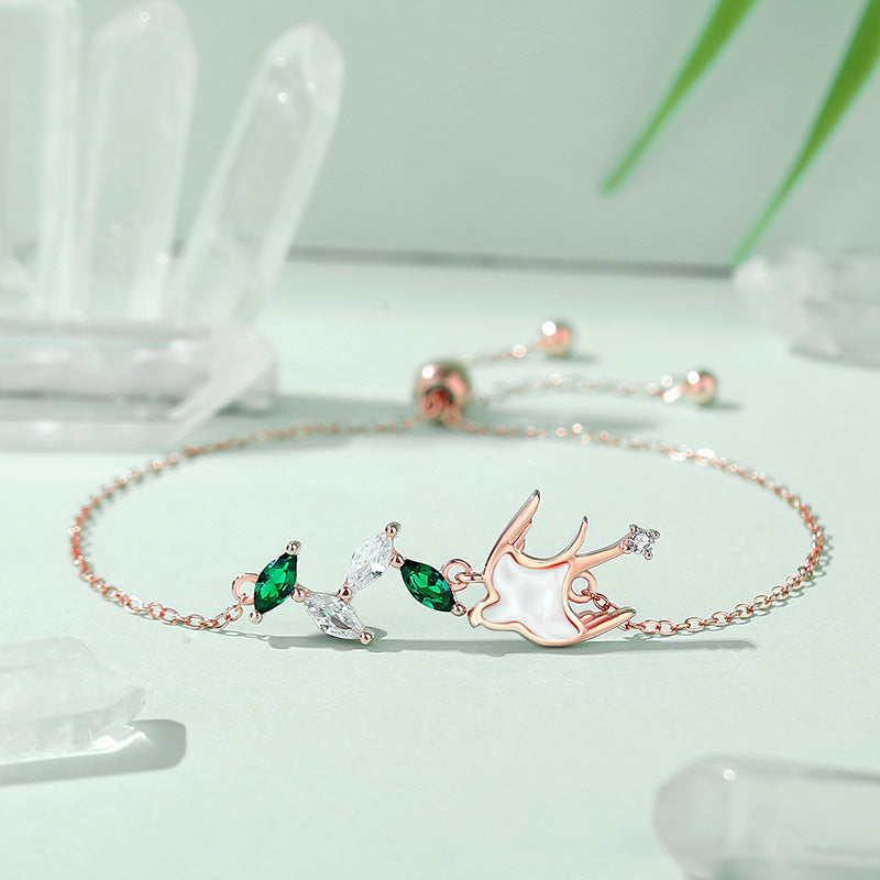 S925 Sterling Silver Rose Gold Bracelet