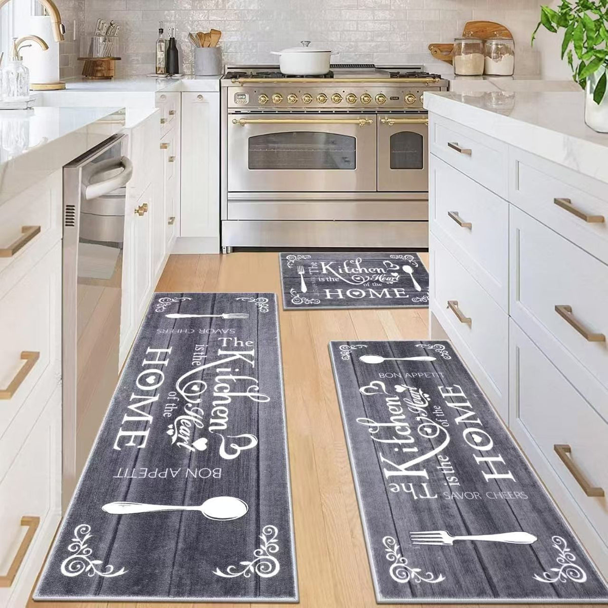 Simple American-style Kitchen Mat For Home Use