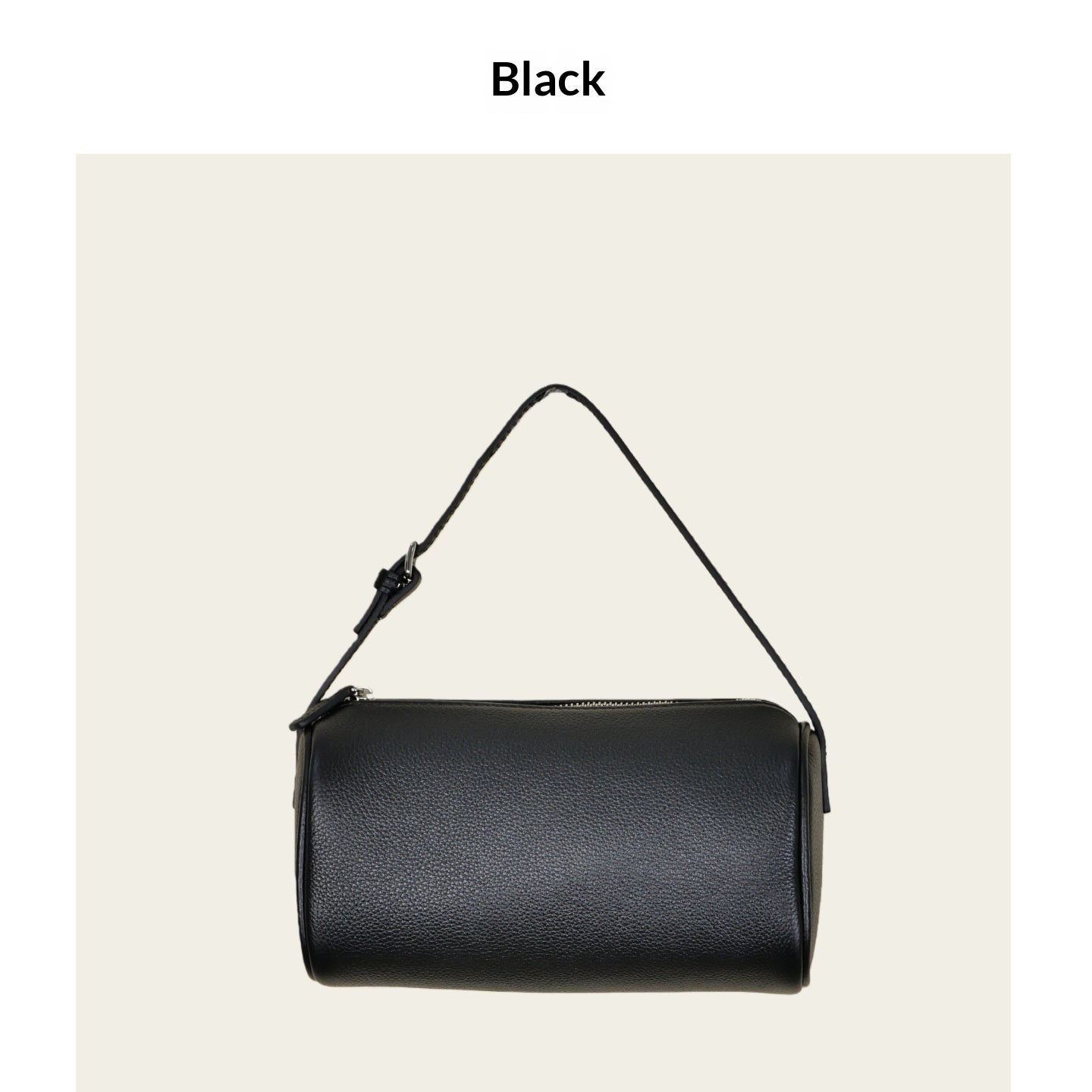 Top-grain Leather Barrel Crossbody Bag