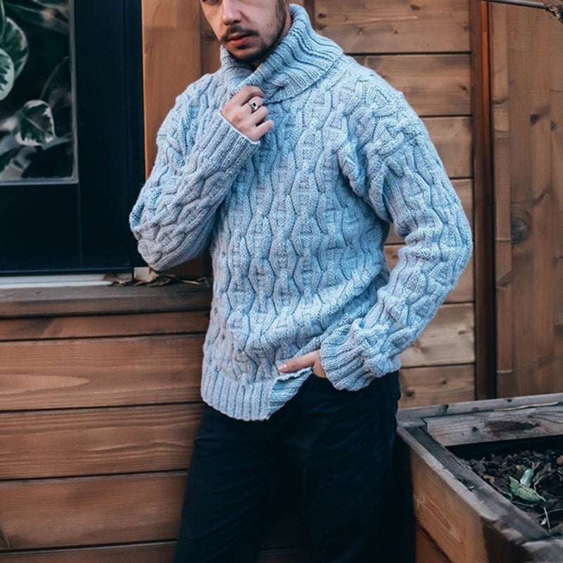 Chunky Knit Sweater, European And American Style
