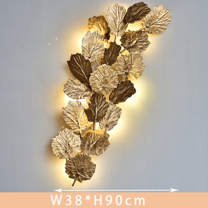 Aplique de Pared Artesanal con Pan de Oro