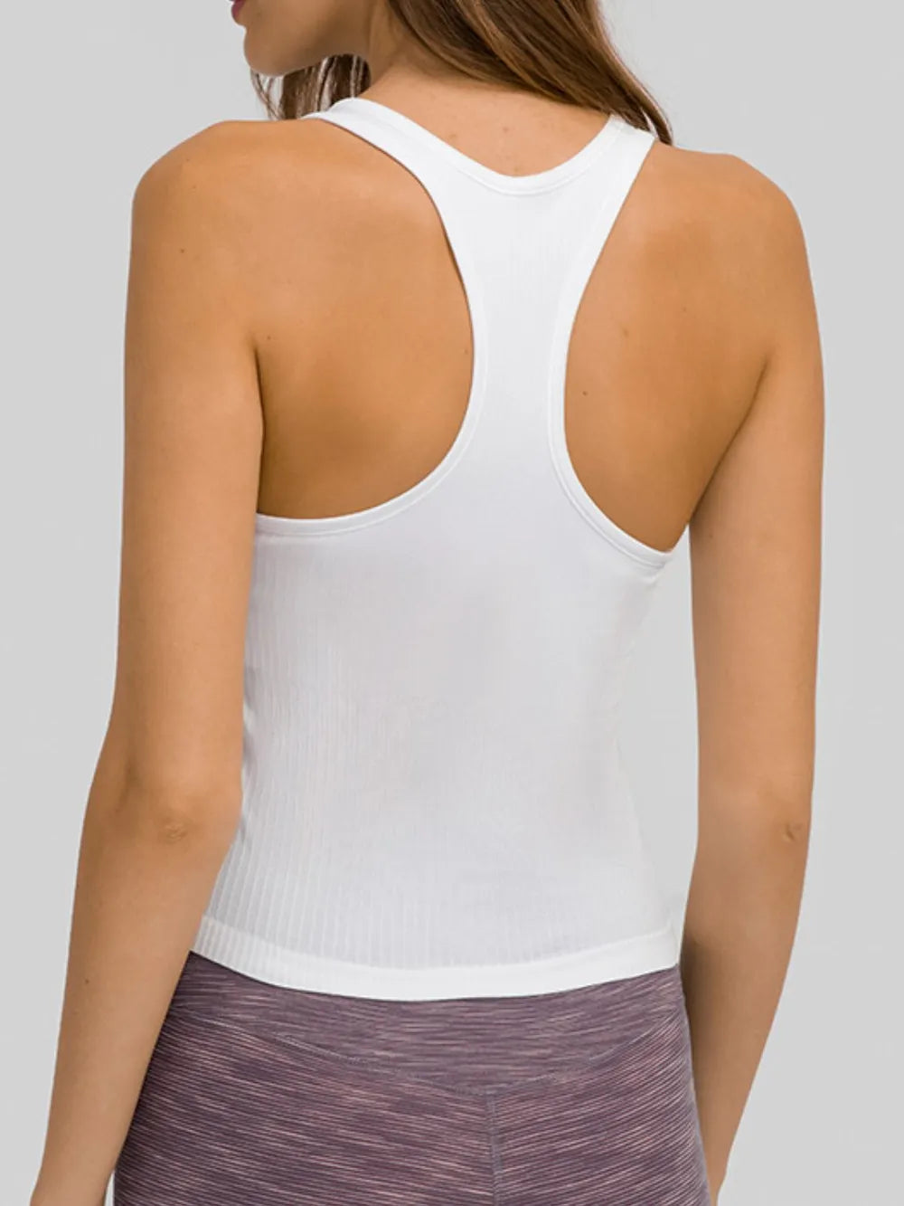Camiseta sin mangas deportiva Millennia con espalda de nadador y cuello redondo