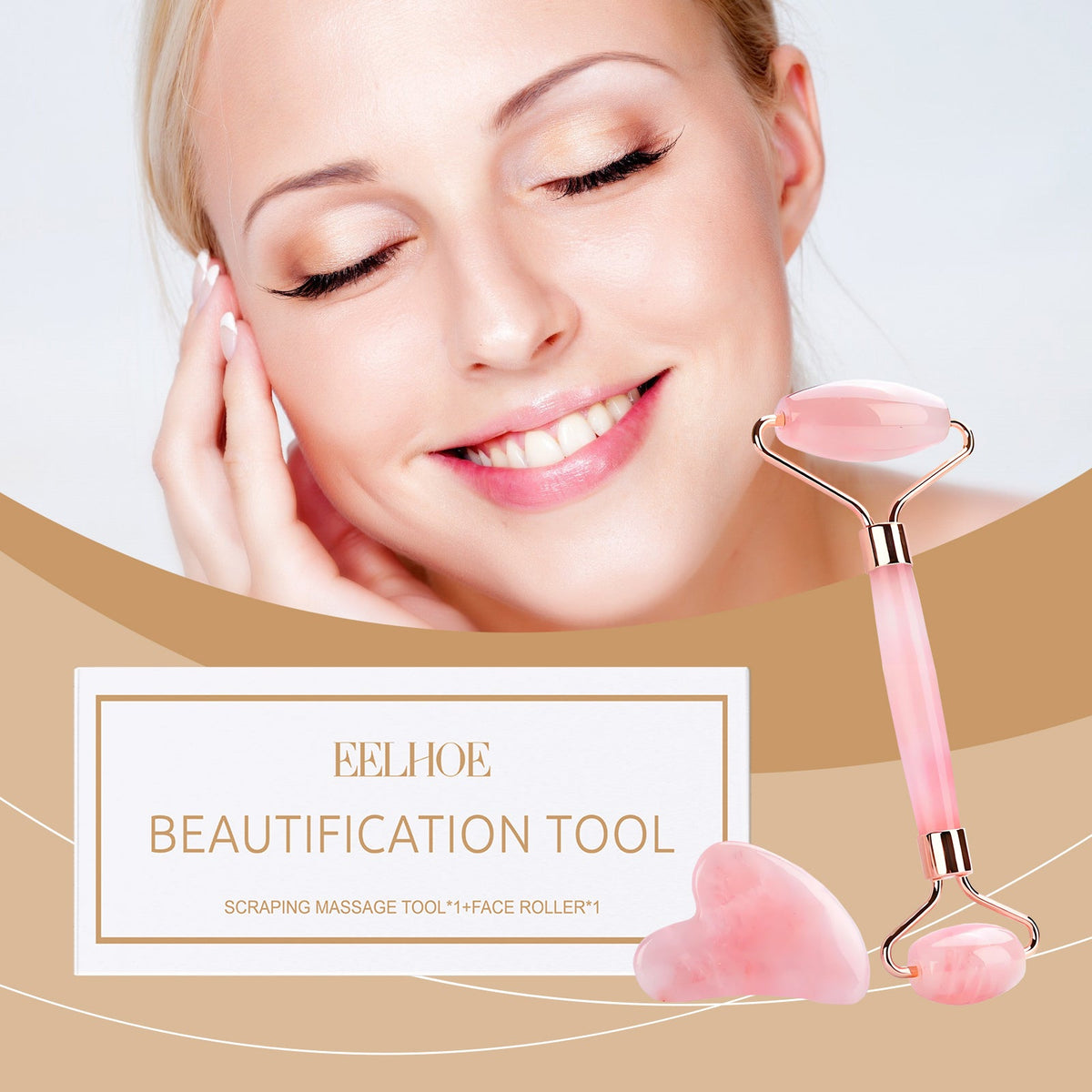 Facial Massage Roller Set Soothing Skin Firming Facial Care Relaxing Massage Tool