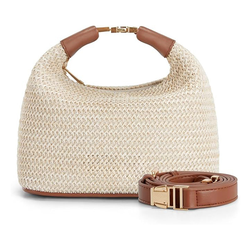 Women's Simple Casual Straw Crossbody Travel Bag