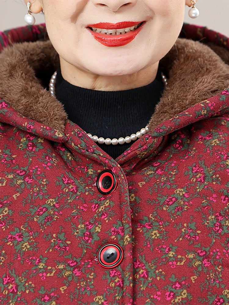 Winter Cotton-padded Coat For Middle-aged And Elderly Women