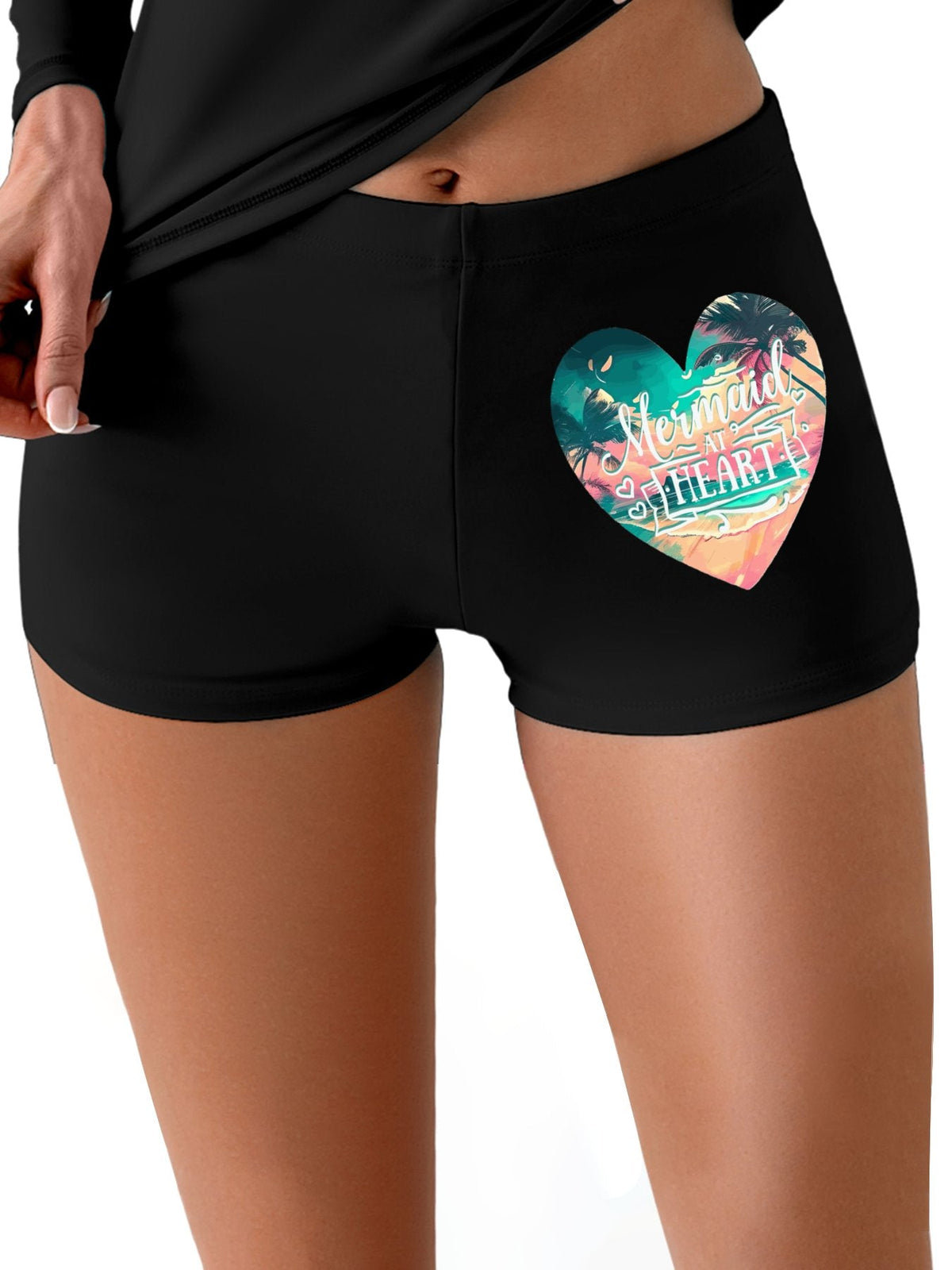 Mermaid at Heart Boyshorts for Women (Front Printing)