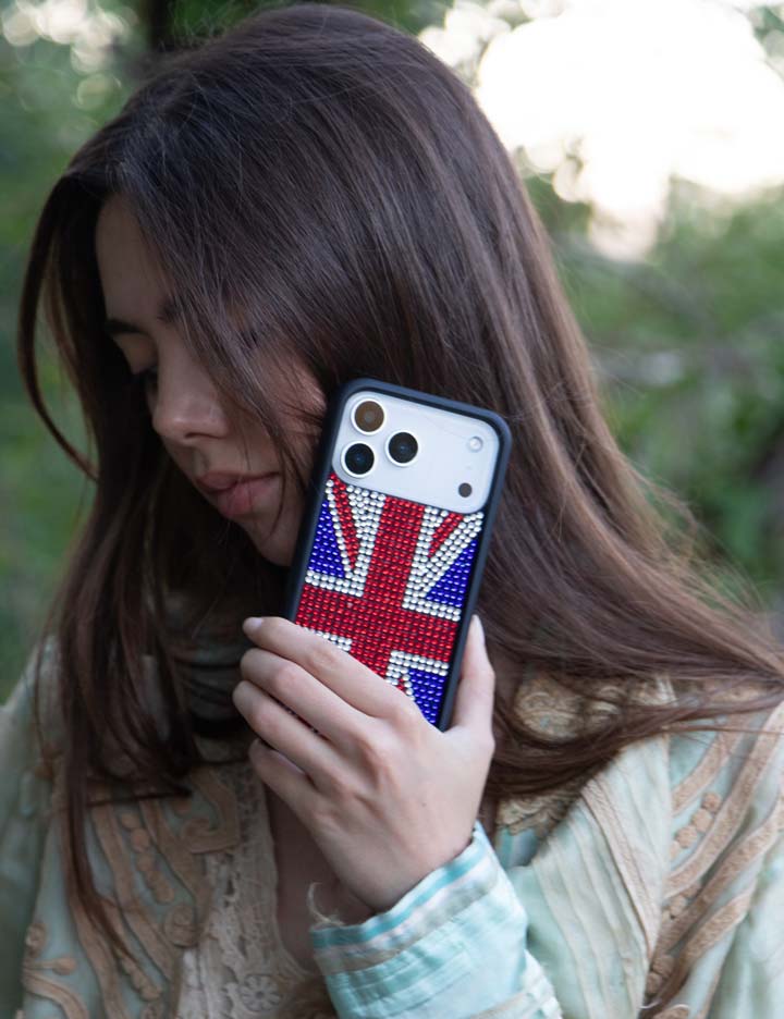 Rhinestone Union Jack iPhone Case