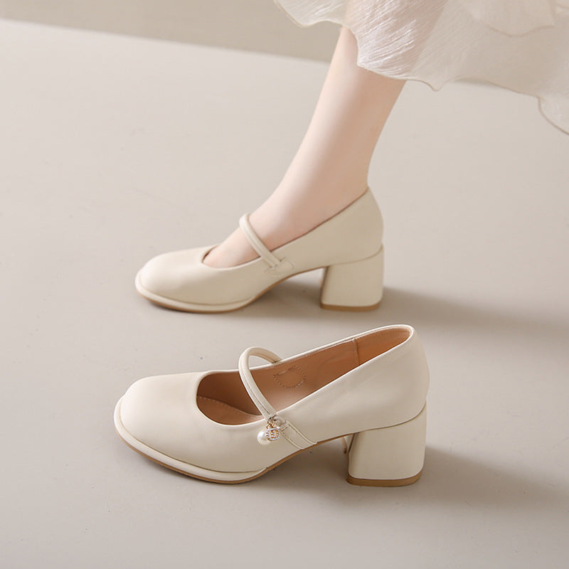 Women's Mid-Heel Mary Jane Shoes