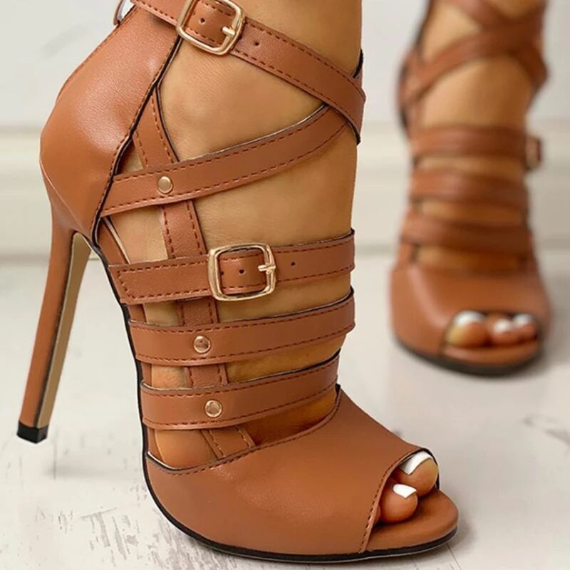 Women's Fish Mouth Stiletto Heels