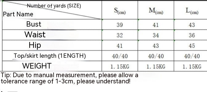 Niche Design Rhinestone Bow Knitted Coat Skirt Outfit See size chart under “more details”