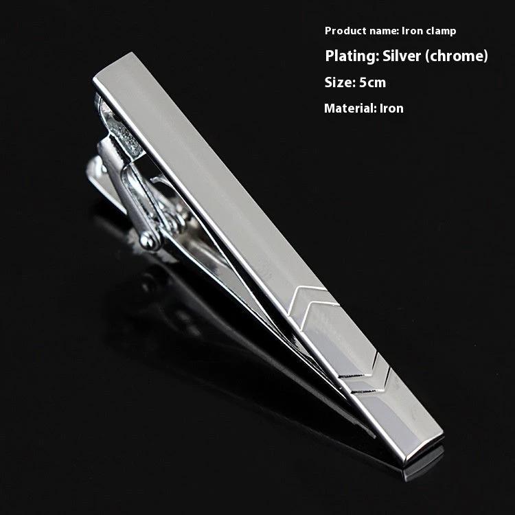 Men's Business Silver Simple Fashion Short Tie Clip