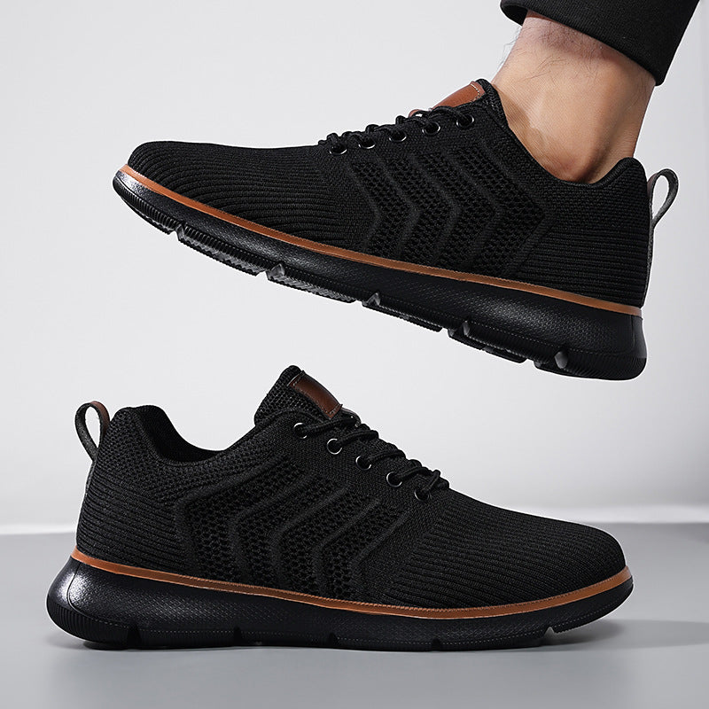 Men's Casual Lace-Up Mesh Walking Sneakers