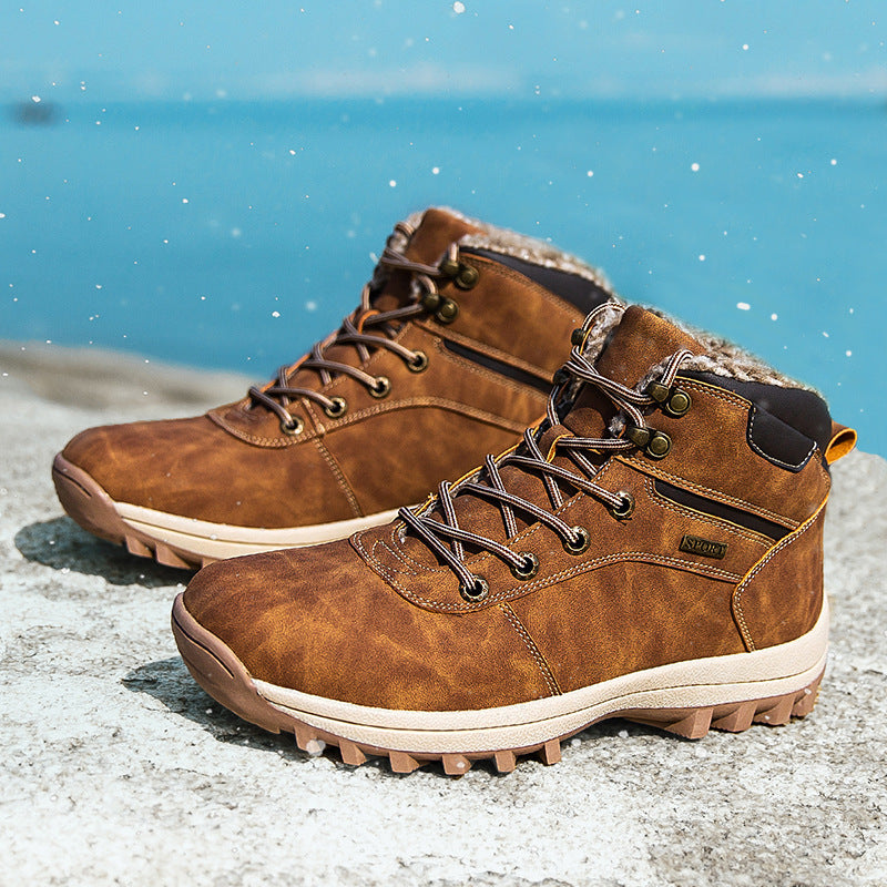 Men's Fleece-Lined Martin Boots