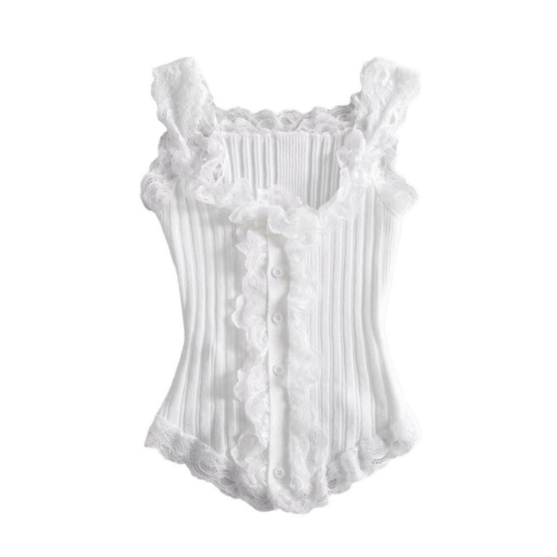 Off-shoulder Irregular Short Sleeveless Top