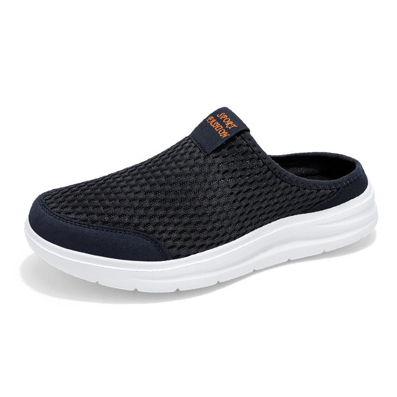 Men's Breathable Mesh Mule Sneakers