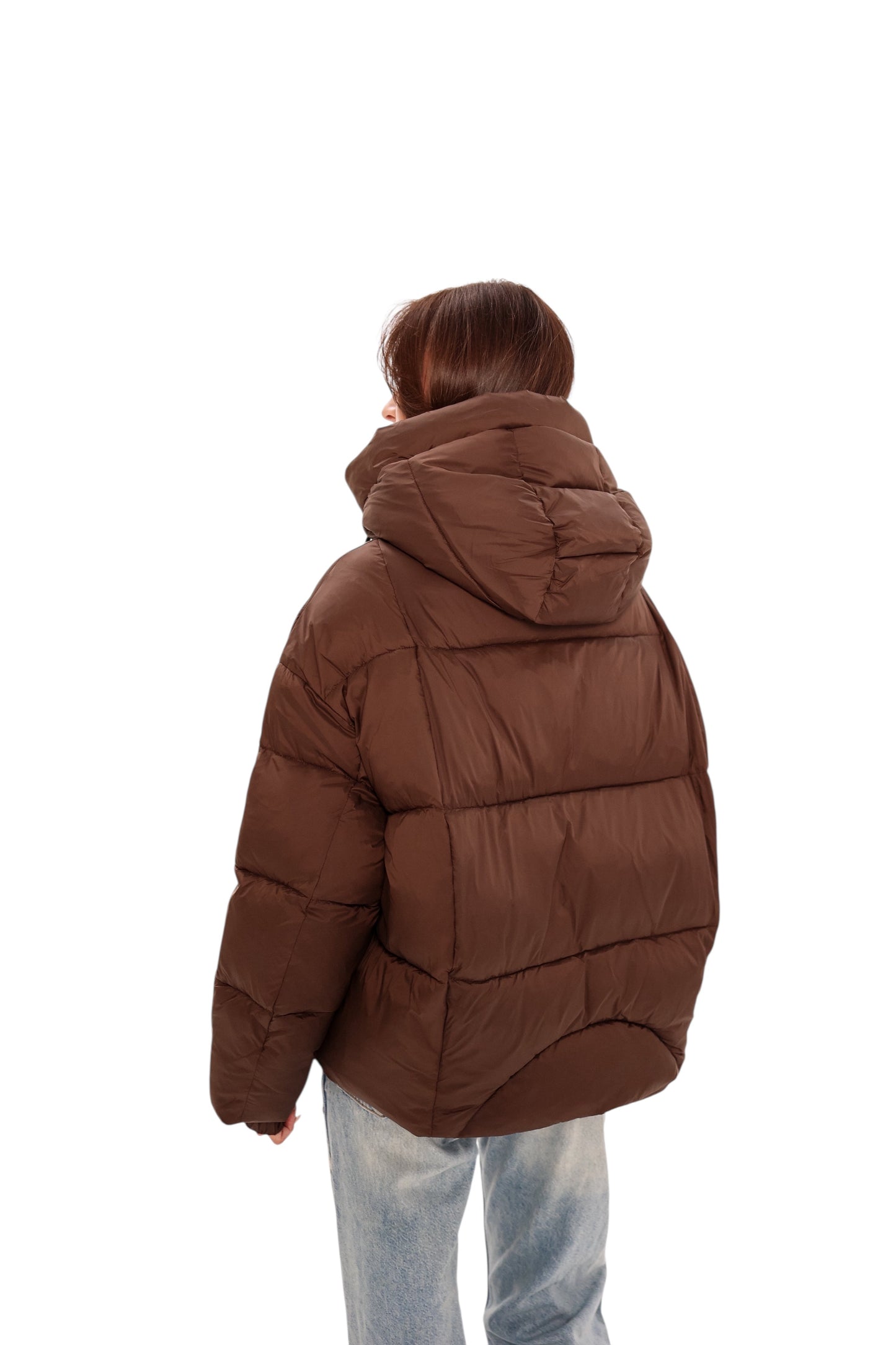 Chaqueta Bio-Down Aislante de Chocolate Oscuro