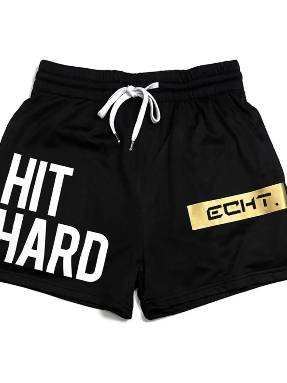 Pantalones cortos deportivos transpirables con cordón de talla grande para hombre