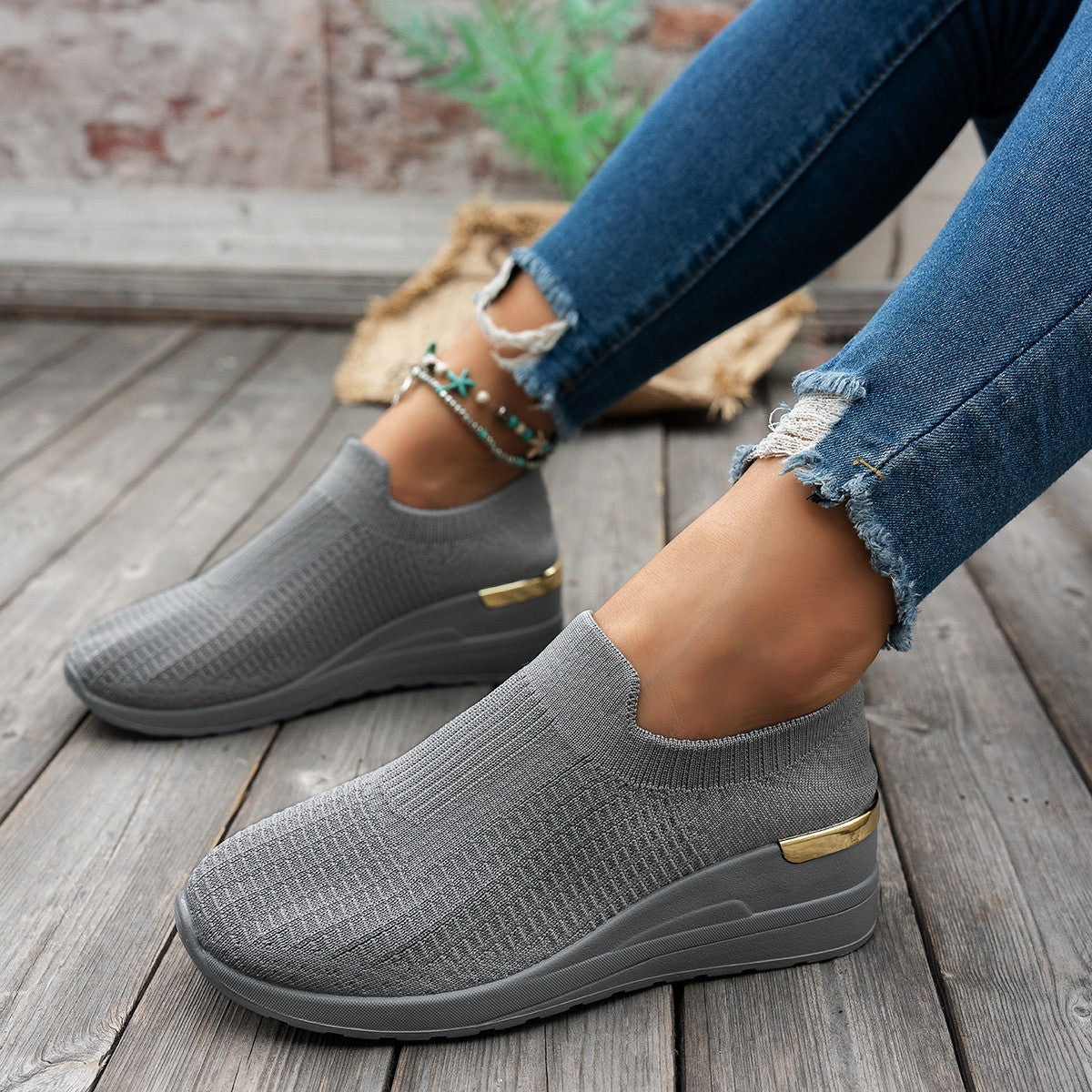 Women's Flyknit Mesh Sports-Casual Sneakers
