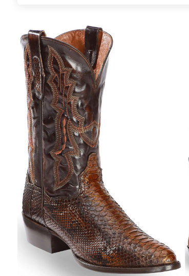 Men's Embroidered Pointed-Toe Patchwork Quilted Boots