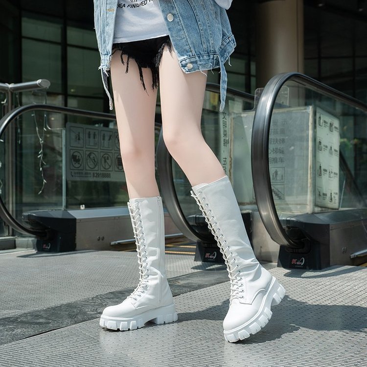 Below The Knee British Style Platform Martin Boots