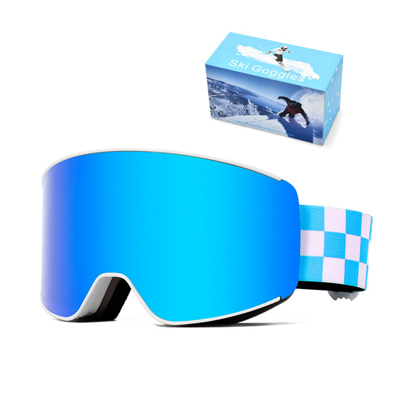 Spherical Ski Goggles Double-layer Anti-fog Ski Goggles
