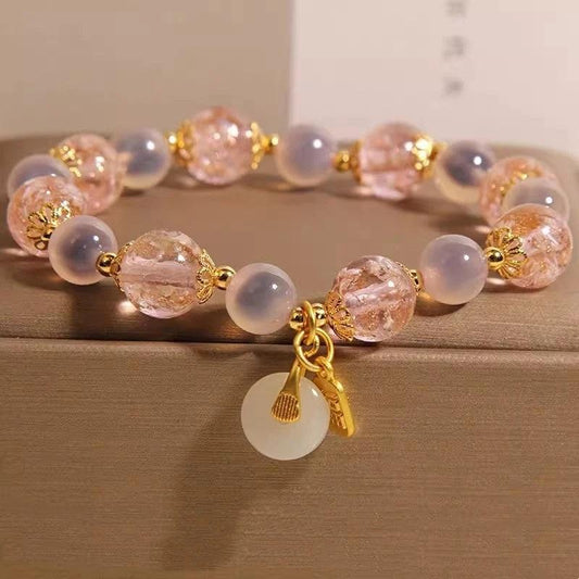 Natural Heart Agate Bracelet For Women