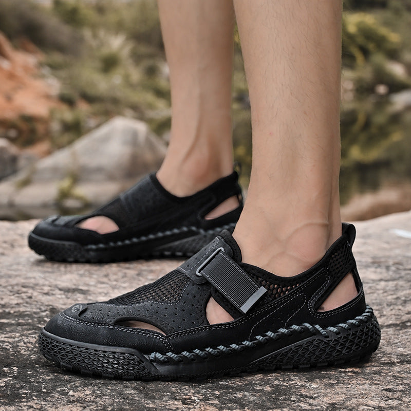 Men's Breathable Closed-Toe Sandals