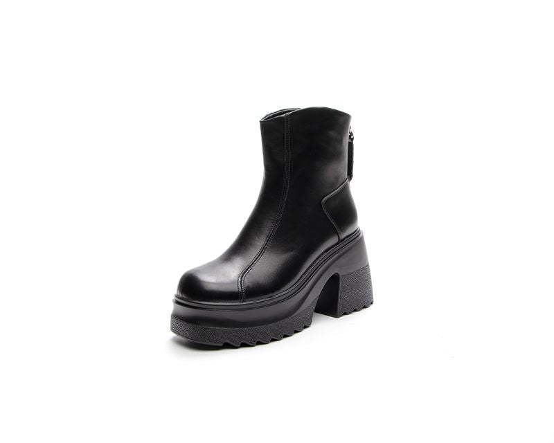 Platform British-style Women's Ankle Boots