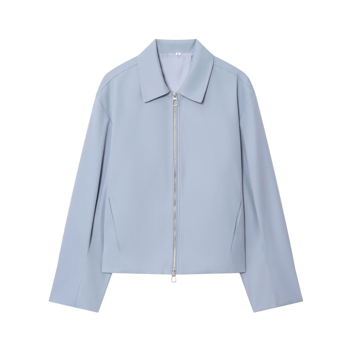European And American-style Lapel Long-sleeve Zip-up Baseball Uniform Jacket