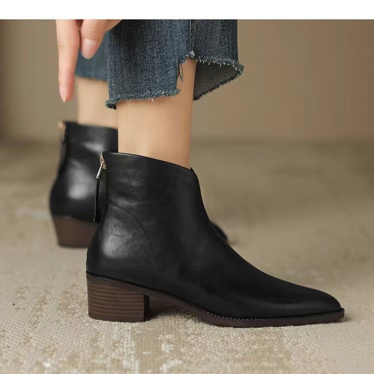 Vintage Martin Mid-Heel Ankle Boots