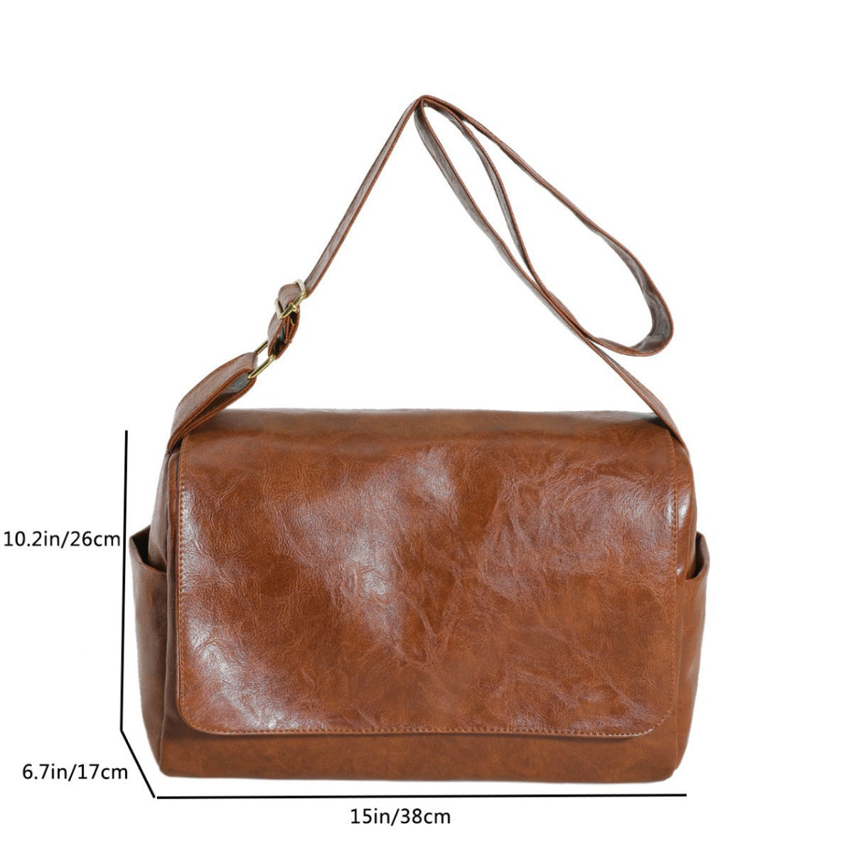 Bright Noodle One Shoulder Crossbody Simplicity Large Capacity Crossbody Bag