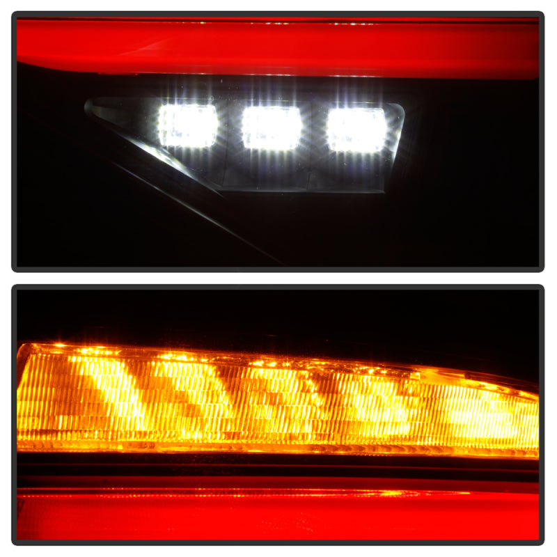 Spyder 08-14 Subaru Impreza WRX Hatchback Luces traseras LED Señal secuencial Humo negro ALT-YD-SI085D-SEQ-BSM