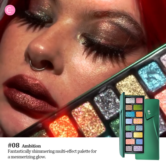 Paleta de sombras de ojos naturales CHEERYEP (QIANYAN) de 16 colores - 08#Ambition